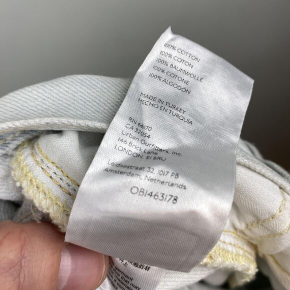 Free People We The Free Jeans Womens 27 Paradise Wash Light Distressed High Rise - Picture 9 of 13